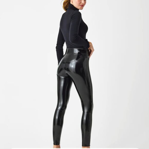 NEW w/tags Spanx SPANXshape™ Faux Leather Patent Leggings XS-Local Pickup Offer - Picture 10 of 10